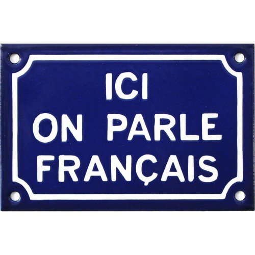 Plaque rue émaillée de - rue,