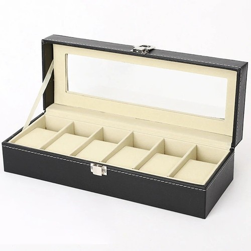 Boîte montres cuir pu - montres, en