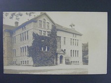 La Grange Illinois IL Grammar School Real Photo Postcard RPPC c1910 Antique