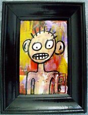 Tableau Art Contemporain - Personnage - 30 x 20 cm -.