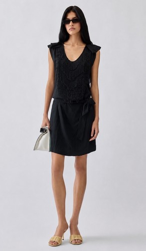 Robe cocktail volants en - de,