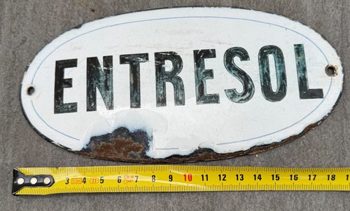 Ancienne plaque émaillée