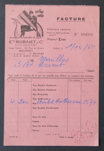 Facture 1965 feu enfer - un,