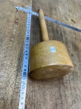 No. 9 Old Tool, Antique Kitchen Tool Folk Art Pestle Mash Press Vintage