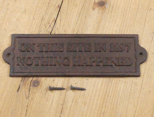 Cast iron this site 1897 - on,