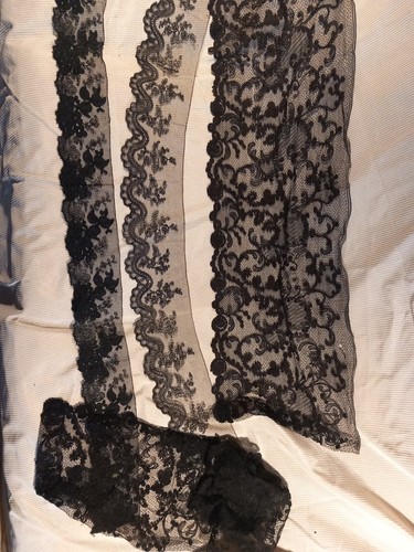 Guipure dentelle noire xixe - noire,