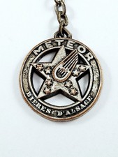 KEYCHAIN - METEOR - ALSACE BEERS - Brewery, Aluminium - Vintage 1960s -