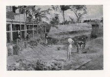 OLD PHOTO GUIANA 1954 SAINT GEORGES DE L'OYAPOCK HOSPITAL YARD