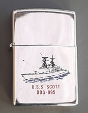 1991 BRIQUET ZIPPO USS SCOTT