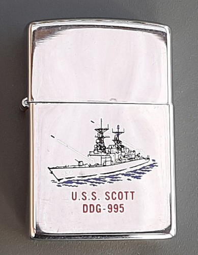 1991 briquet zippo uss scott - 1991,