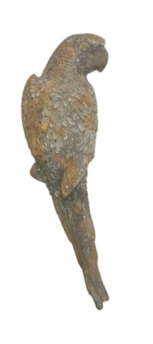 Perroquet fonte patine - fonte,