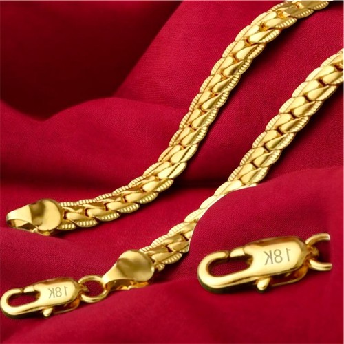Collier plaqué 18k - or, –