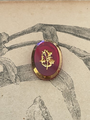 Grand bouton ancien verre - grand,