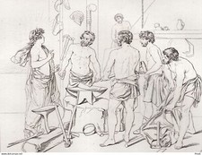 Diego Velázquez Apollo at Vulcan Forge Blacksmith Hammer Anvil - Engraving o
