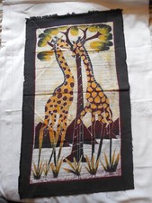 PEINTURE AFRICAINE SUR TISSU