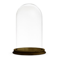 Cloche En Verre Ronde Avec