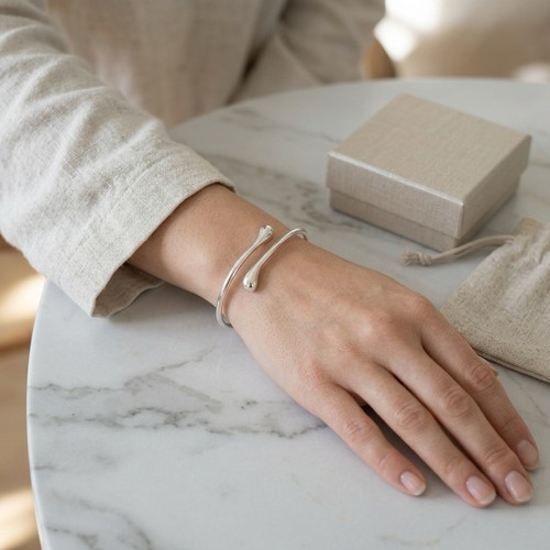 Bracelet jonc argent 925 femme - jonc,