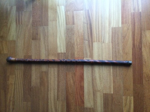 Canne bambou sculpté de - canne, en