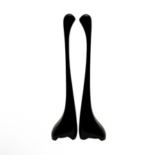 IKEA Louise Hederstrom Design 16” Tall Wooden Giraffe Sculpture Pair (2).