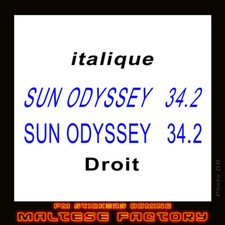 Lot de 02 Stickers Jeanneau