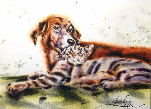 Peinture aquarelle originale