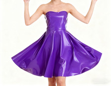  100% Latex Dress Rubber Robe