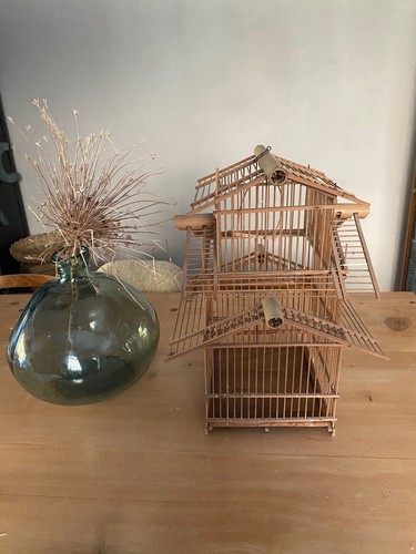 Cage oiseaux ancienne - oiseaux,