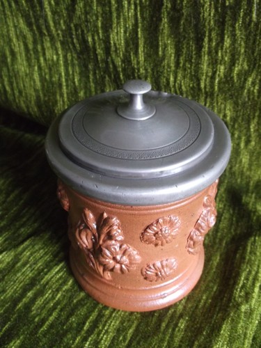 Ancien pot tabac grès - tabac,