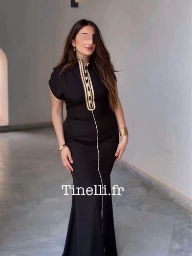 Caftan marocain noir - marocain,