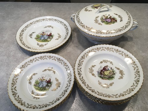 Service assiettes soupe - service,