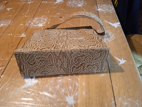 Ancien sac main vintage cuir - sac, a