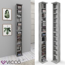 Étagère CD VICCO Étagère DVD murale blanche Étagère suspendue Étagère à livres 