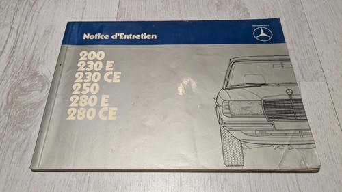 Notice entretien mercedes - notice, d'entretien