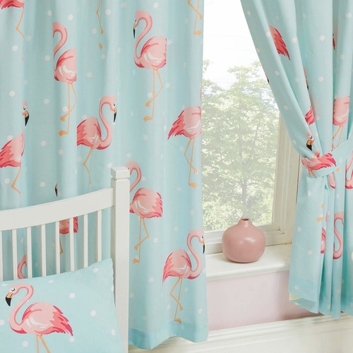 Rideaux fifi flamant - rideaux, rose