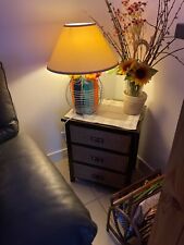 Lampe abat jour sur pied acier