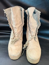 Bottes De Combat Tan Désert Wellco Militaires 11.5 R Semelles Vibram USA 293-105