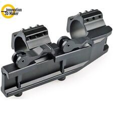 Collier en montage monobloc picatinny 20mm à attaches rapides pour lunette de 25