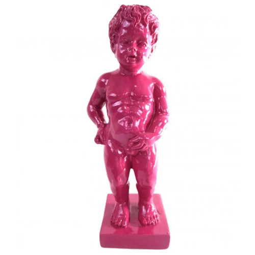 Statue résine fuchsia le - en,