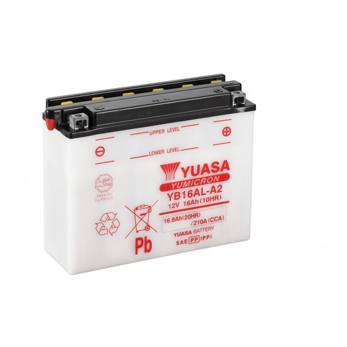 Batterie moto yuasa - moto, yb16al-a2