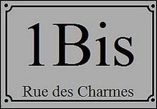 plaque pvc numero de rue ou de