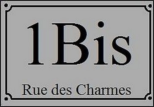 Plaque pvc numero - numero, ou