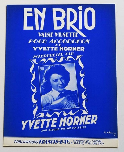 Partition vintage sheet music