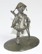 Sculpture en étain Michel Laude small soldier et vintage