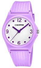 Calypso Montre Analogue Quartz Avec Doux Bracelet en Silicone Mauve K5743/2