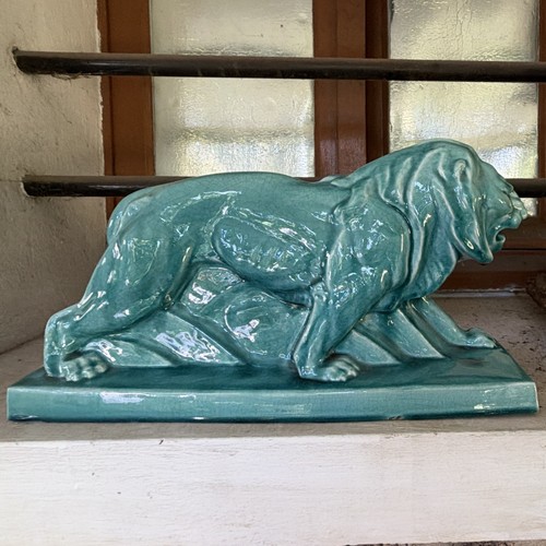 Lion peugeot faïence - peugeot,