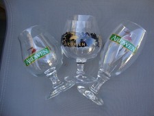 3 verres à bière ARDWEN , brasserie artisanale des ARDENNES , Launois Sur Vence
