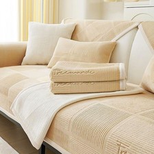 2024 Housse de canapé en velours laiteux - 1/2/3/4 places - En forme de L - U...