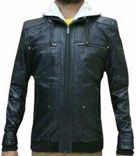 Blouson en cuir bombardier à