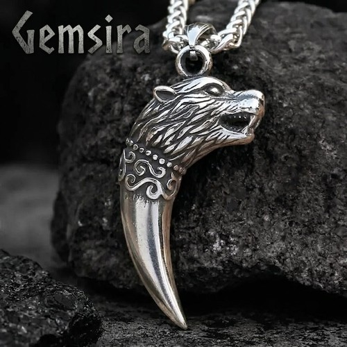 Gemsira mens viking wolf head - mens,