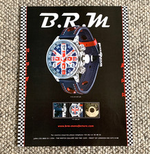 BRM B.R.M V12 44 GT UK - FRAMEABLE COLLECTIBLE ORIGINAL CLASSIC WATCH ADVERT